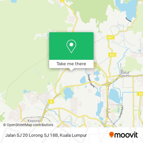 Jalan SJ 20 Lorong SJ 18B map