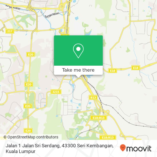 Jalan 1 Jalan Sri Serdang, 43300 Seri Kembangan map