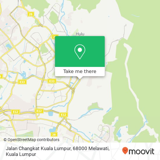 Peta Jalan Changkat Kuala Lumpur, 68000 Melawati