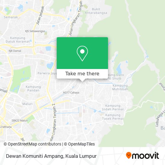 Peta Dewan Komuniti Ampang