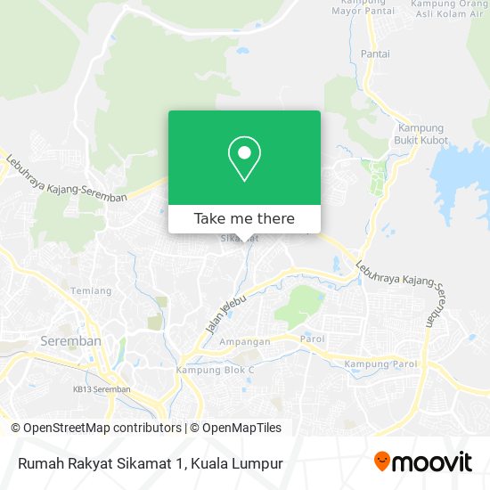 Rumah Rakyat Sikamat 1 map