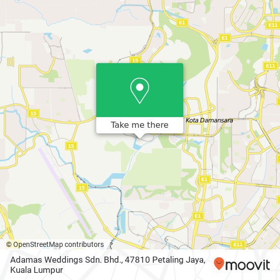 Adamas Weddings Sdn. Bhd., 47810 Petaling Jaya map