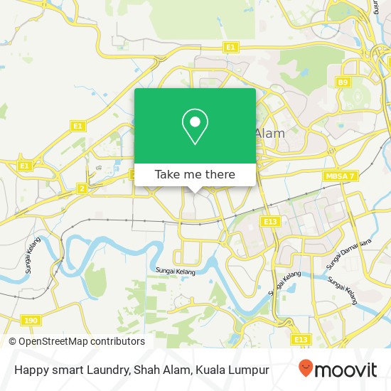Happy smart Laundry, Shah Alam map