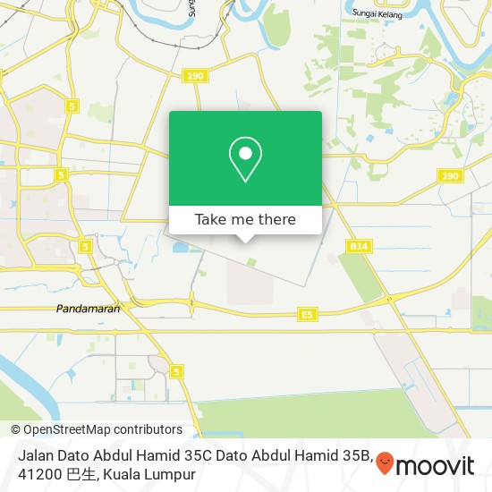 Peta Jalan Dato Abdul Hamid 35C Dato Abdul Hamid 35B, 41200 巴生