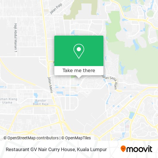Restaurant GV Nair Curry House map
