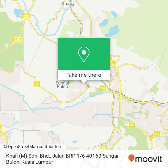 Khafi (M) Sdn. Bhd., Jalan BRP 1 / 6 40160 Sungai Buloh map