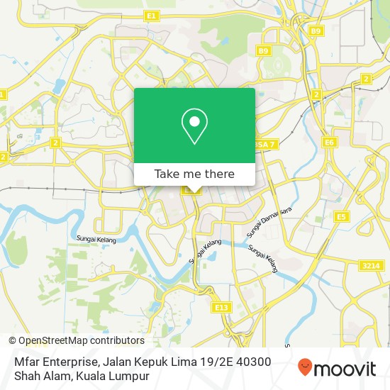 Mfar Enterprise, Jalan Kepuk Lima 19 / 2E 40300 Shah Alam map