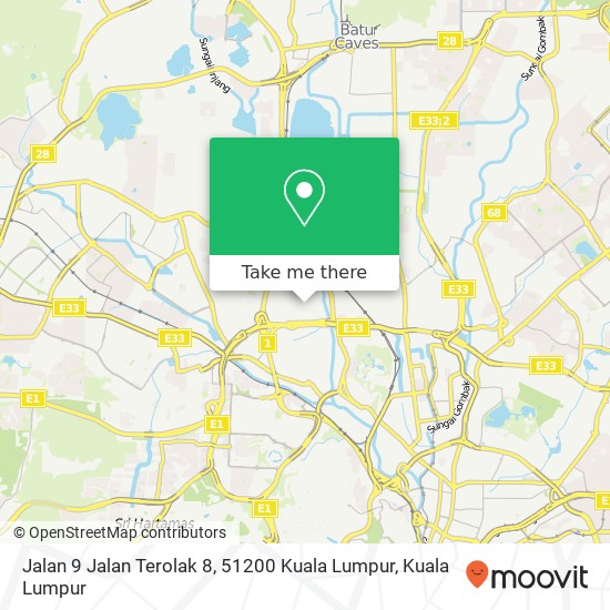 Jalan 9 Jalan Terolak 8, 51200 Kuala Lumpur map