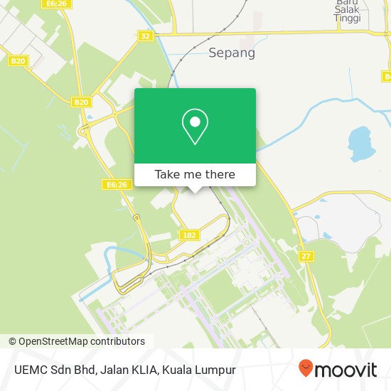 Peta UEMC Sdn Bhd, Jalan KLIA