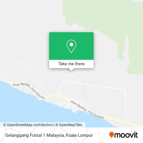 Peta Gelanggang Futsal 1 Malaysia, Jalan Puding 42800 Tanjong Sepat