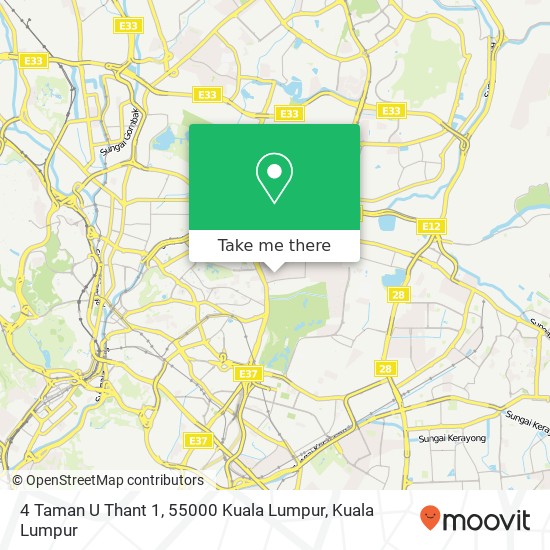 Peta 4 Taman U Thant 1, 55000 Kuala Lumpur