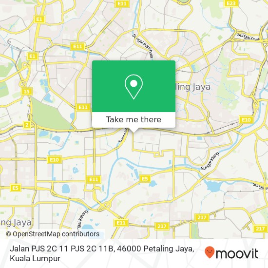 Jalan PJS 2C 11 PJS 2C 11B, 46000 Petaling Jaya map