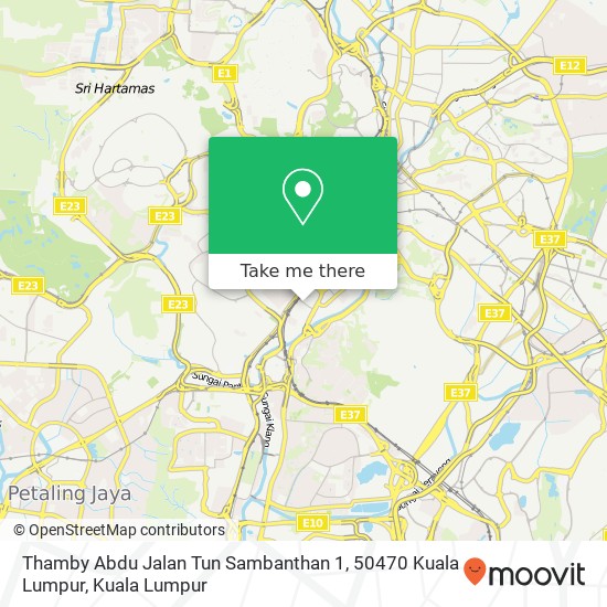 Peta Thamby Abdu Jalan Tun Sambanthan 1, 50470 Kuala Lumpur