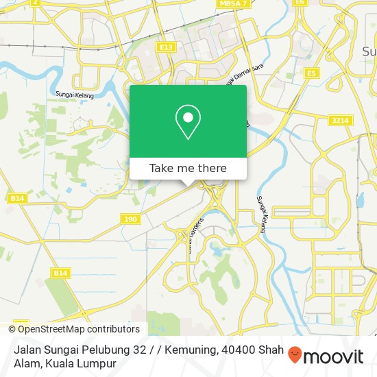 Jalan Sungai Pelubung 32 / / Kemuning, 40400 Shah Alam map