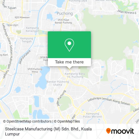 Steelcase Manufacturing (M) Sdn. Bhd. map