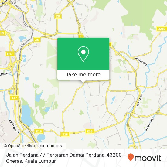 Jalan Perdana / / Persiaran Damai Perdana, 43200 Cheras map