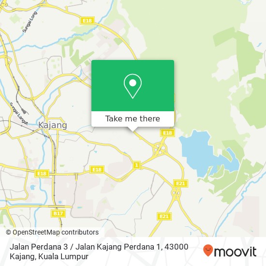 Jalan Perdana 3 / Jalan Kajang Perdana 1, 43000 Kajang map