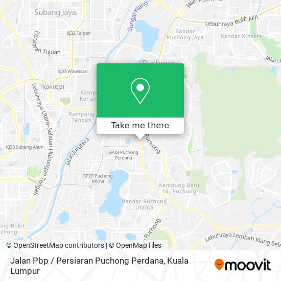 Jalan Pbp / Persiaran Puchong Perdana map