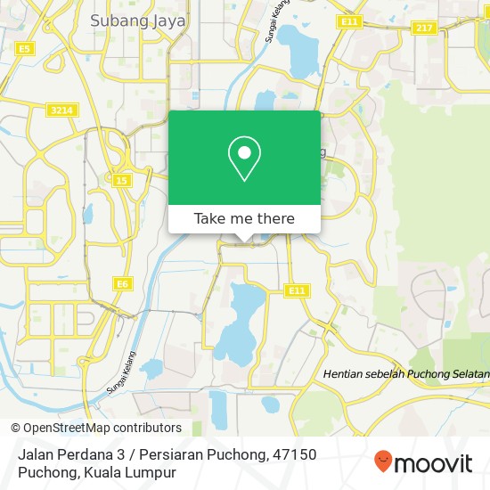 Jalan Perdana 3 / Persiaran Puchong, 47150 Puchong map