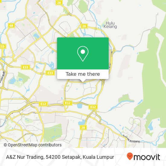 A&Z Nur Trading, 54200 Setapak map