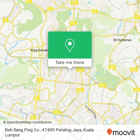 Beh Seng Ping Co., 47400 Petaling Jaya map