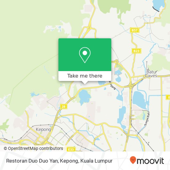 Restoran Duo Duo Yan, Kepong map