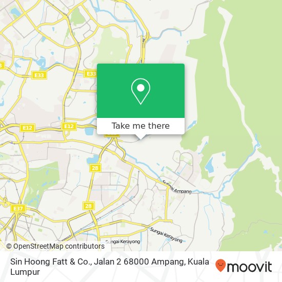Sin Hoong Fatt & Co., Jalan 2 68000 Ampang map