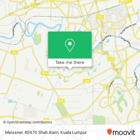 Peta Meissner, 40470 Shah Alam