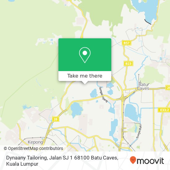 Dynaany Tailoring, Jalan SJ 1 68100 Batu Caves map