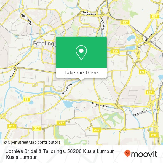 Jothie's Bridal & Tailorings, 58200 Kuala Lumpur map