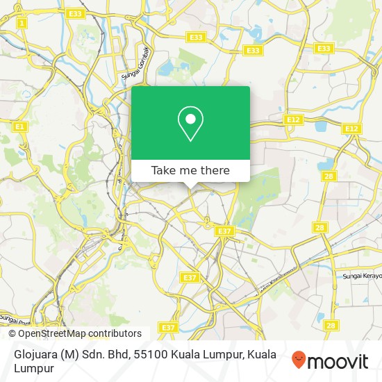 Glojuara (M) Sdn. Bhd, 55100 Kuala Lumpur map