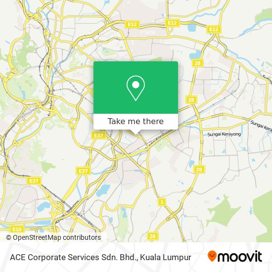 Peta ACE Corporate Services Sdn. Bhd.