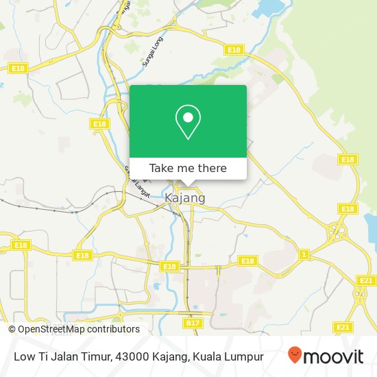 Low Ti Jalan Timur, 43000 Kajang map