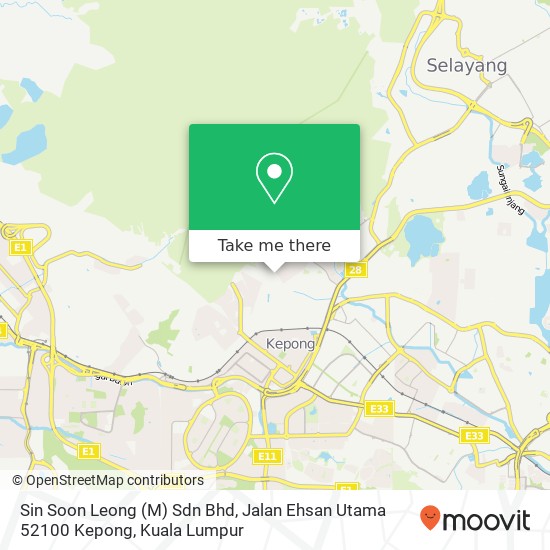 Peta Sin Soon Leong (M) Sdn Bhd, Jalan Ehsan Utama 52100 Kepong