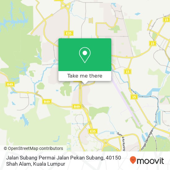 Jalan Subang Permai Jalan Pekan Subang, 40150 Shah Alam map