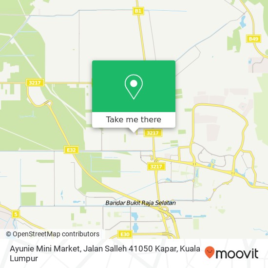 Ayunie Mini Market, Jalan Salleh 41050 Kapar map