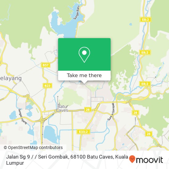 Jalan Sg 9 / / Seri Gombak, 68100 Batu Caves map