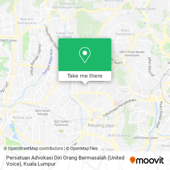 Persatuan Advokasi Diri Orang Bermasalah (United Voice) map