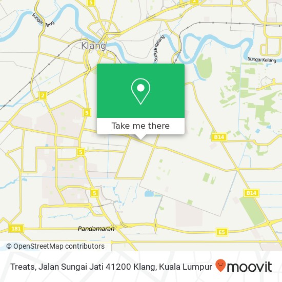 Treats, Jalan Sungai Jati 41200 Klang map