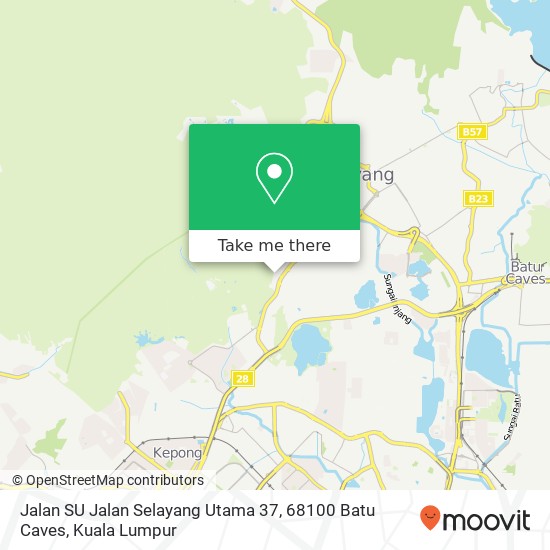 Jalan SU Jalan Selayang Utama 37, 68100 Batu Caves map