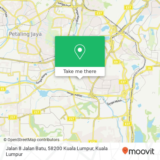 Peta Jalan 8 Jalan Batu, 58200 Kuala Lumpur