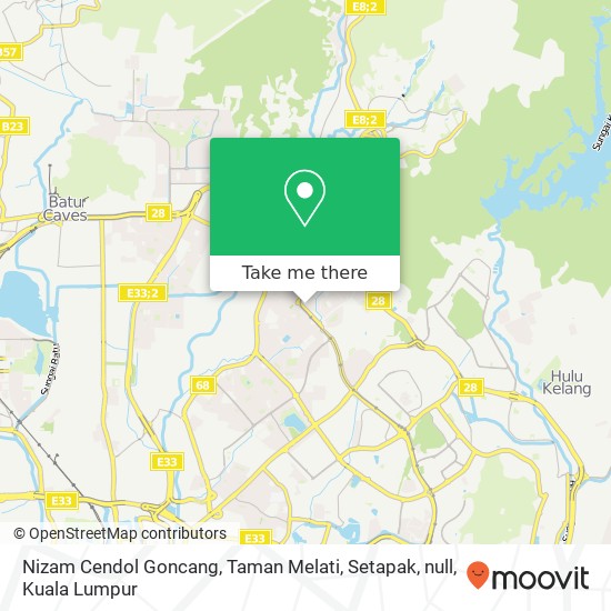 Nizam Cendol Goncang, Taman Melati, Setapak, null map