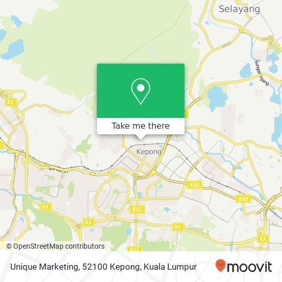 Unique Marketing, 52100 Kepong map