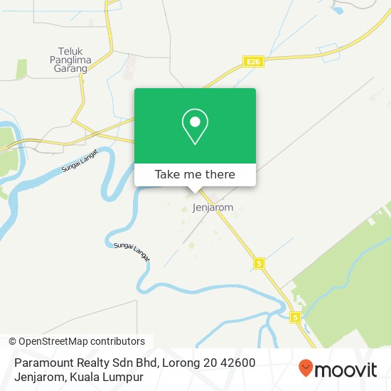 Paramount Realty Sdn Bhd, Lorong 20 42600 Jenjarom map