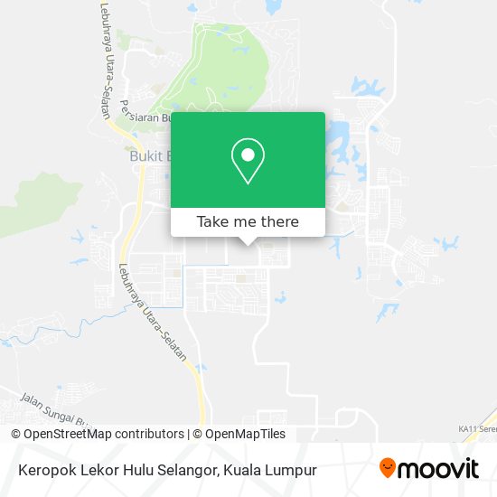 Keropok Lekor Hulu Selangor map