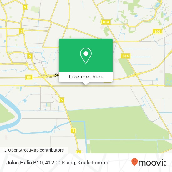 Peta Jalan Halia B10, 41200 Klang