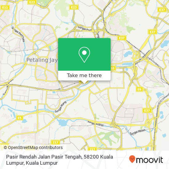 Pasir Rendah Jalan Pasir Tengah, 58200 Kuala Lumpur map