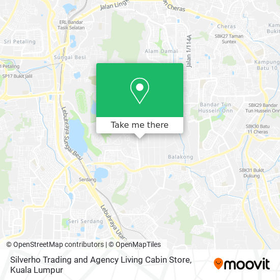 Silverho Trading and Agency Living Cabin Store map