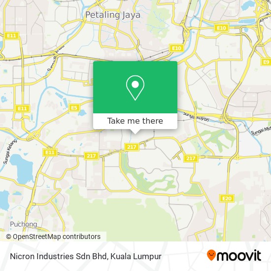 Nicron Industries Sdn Bhd map