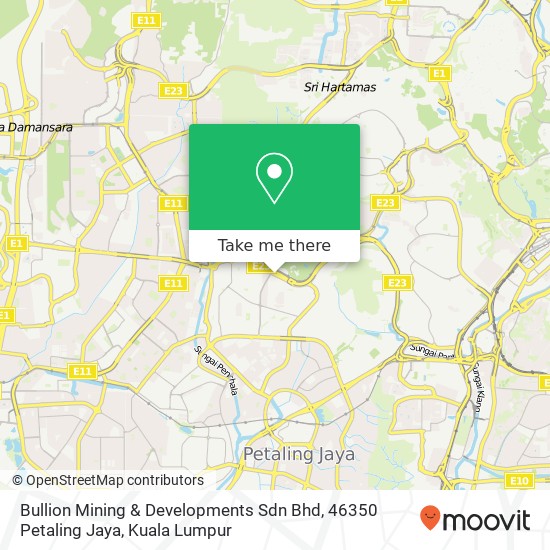 Bullion Mining & Developments Sdn Bhd, 46350 Petaling Jaya map